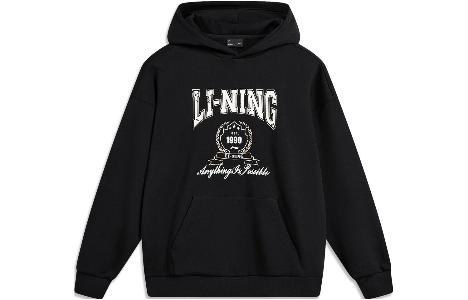 

Толстовка Sports Life Collection унисекс, черная Lining, черный