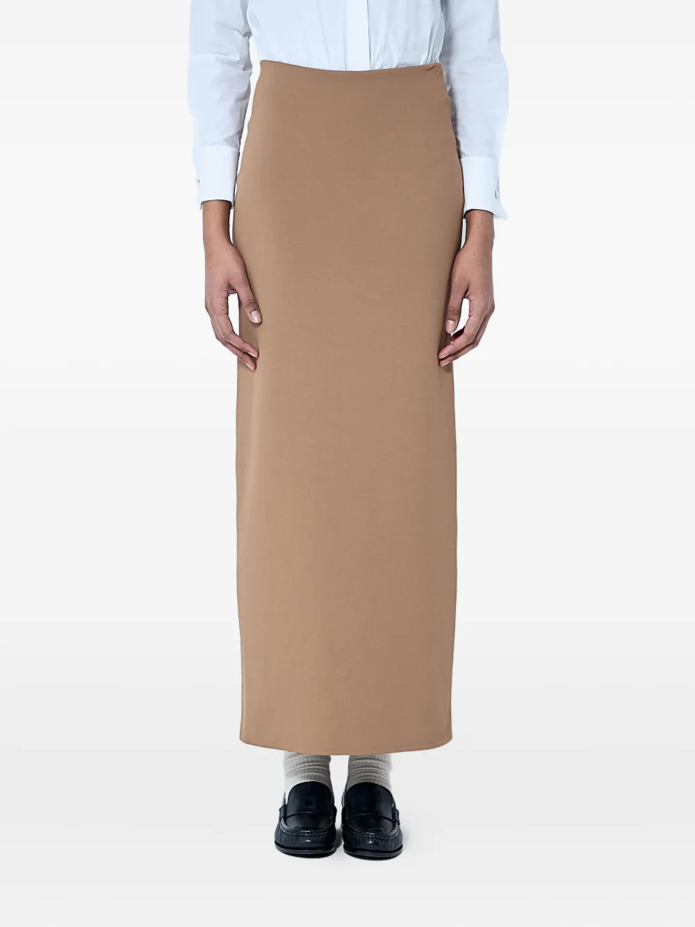 

Макси-юбка на молнии MAX MARA, коричневый
