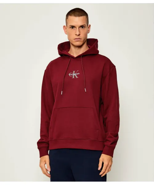 

Махровая толстовка Regular fit Calvin Klein Jeans, красный