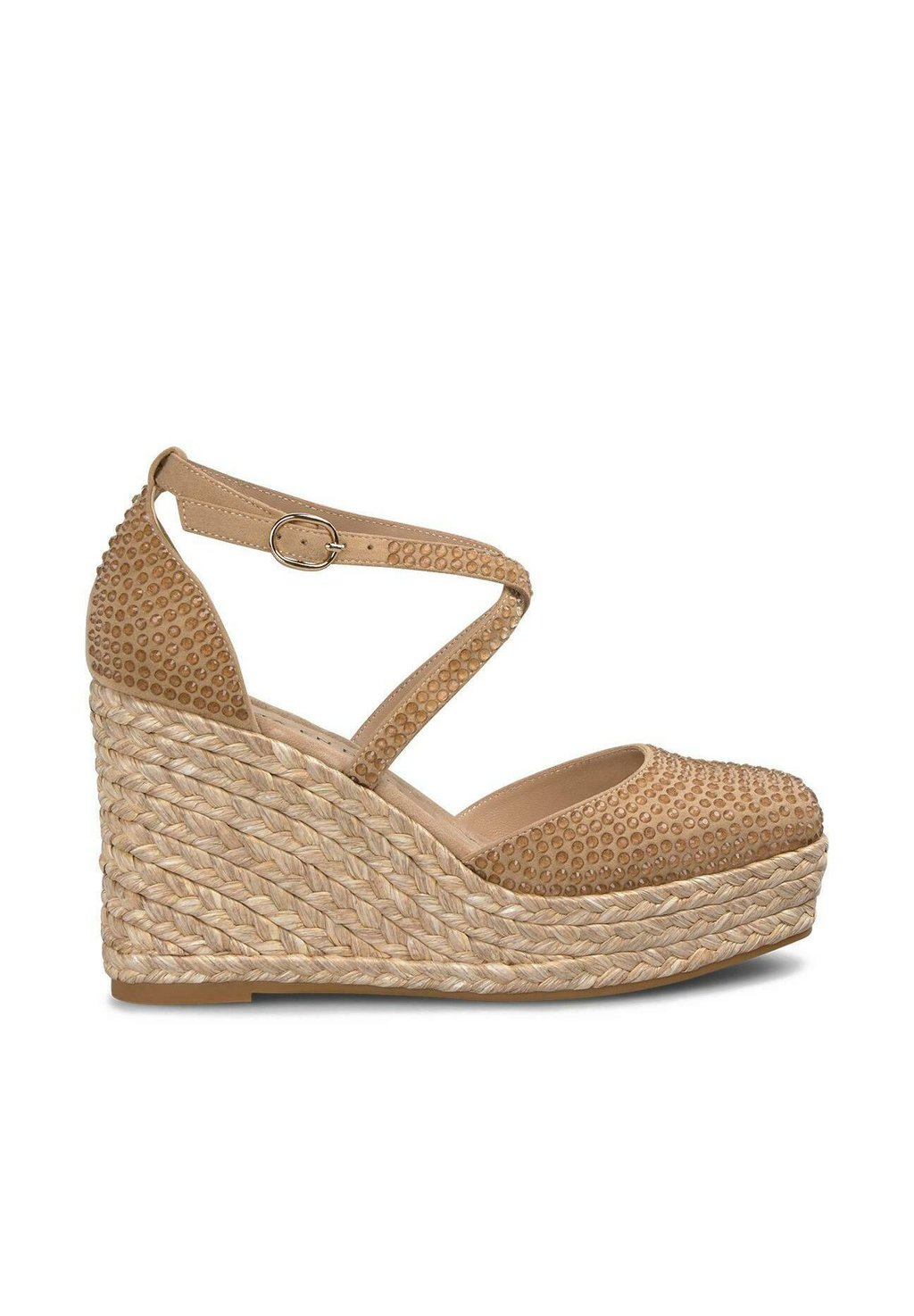 Босоножки на платформе CON PUNTERA REDONDEADA Y CIERRE CON HEBILLA - Platform heels Alma en Pena, светло-коричневый — фото 2