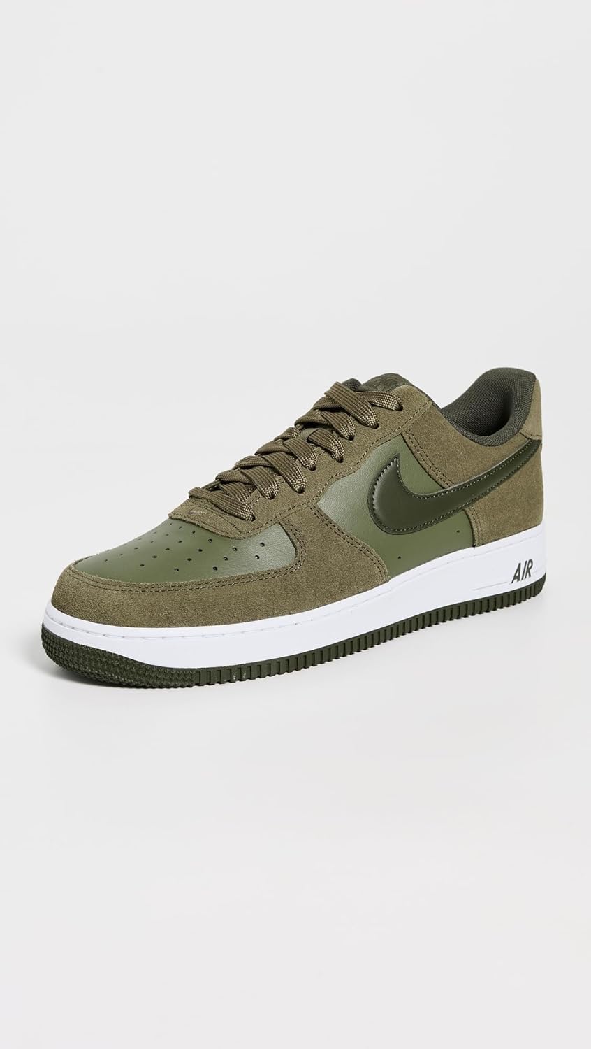 Мужские кроссовки Nike Air Force 1 '07 LV8, белый/хаки/оливковый — фото 2