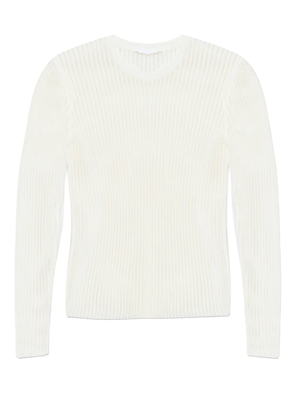 

Ребристый топ с длинными рукавами Helmut Lang, нейтральный