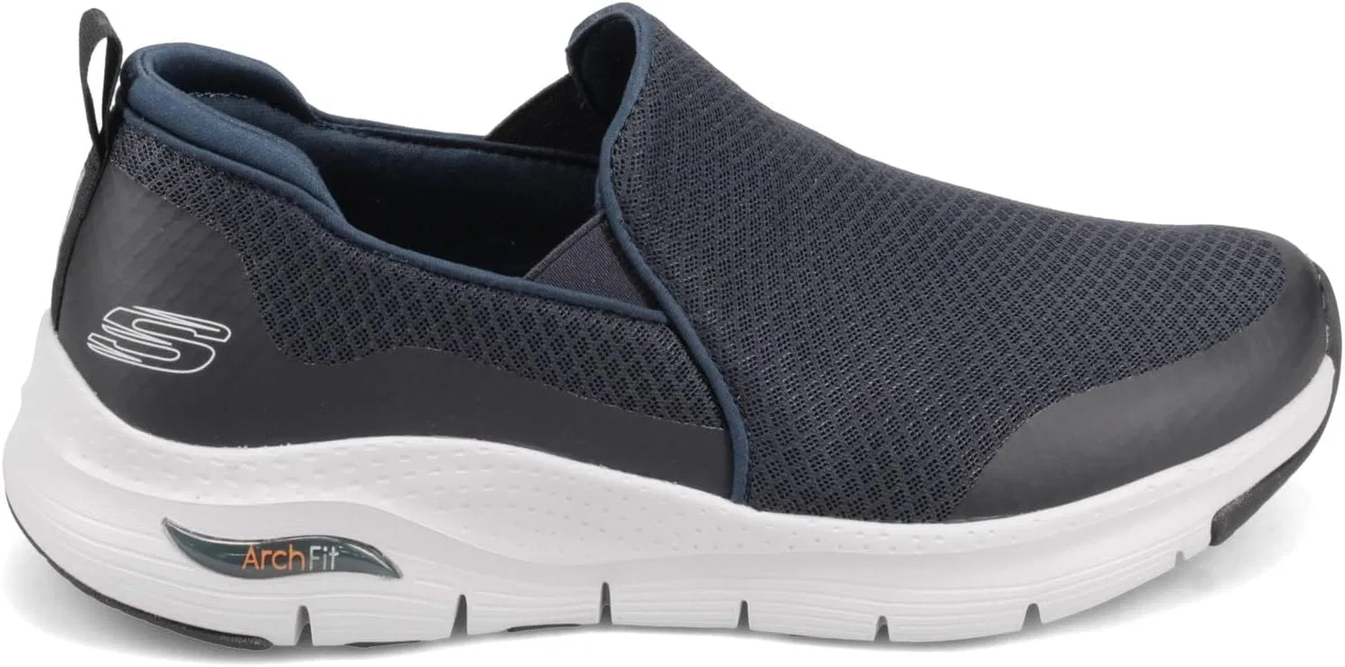 Мужские кроссовки Skechers Arch Fit Banlin, Navy Mesh Synthetic Trim — фото 3
