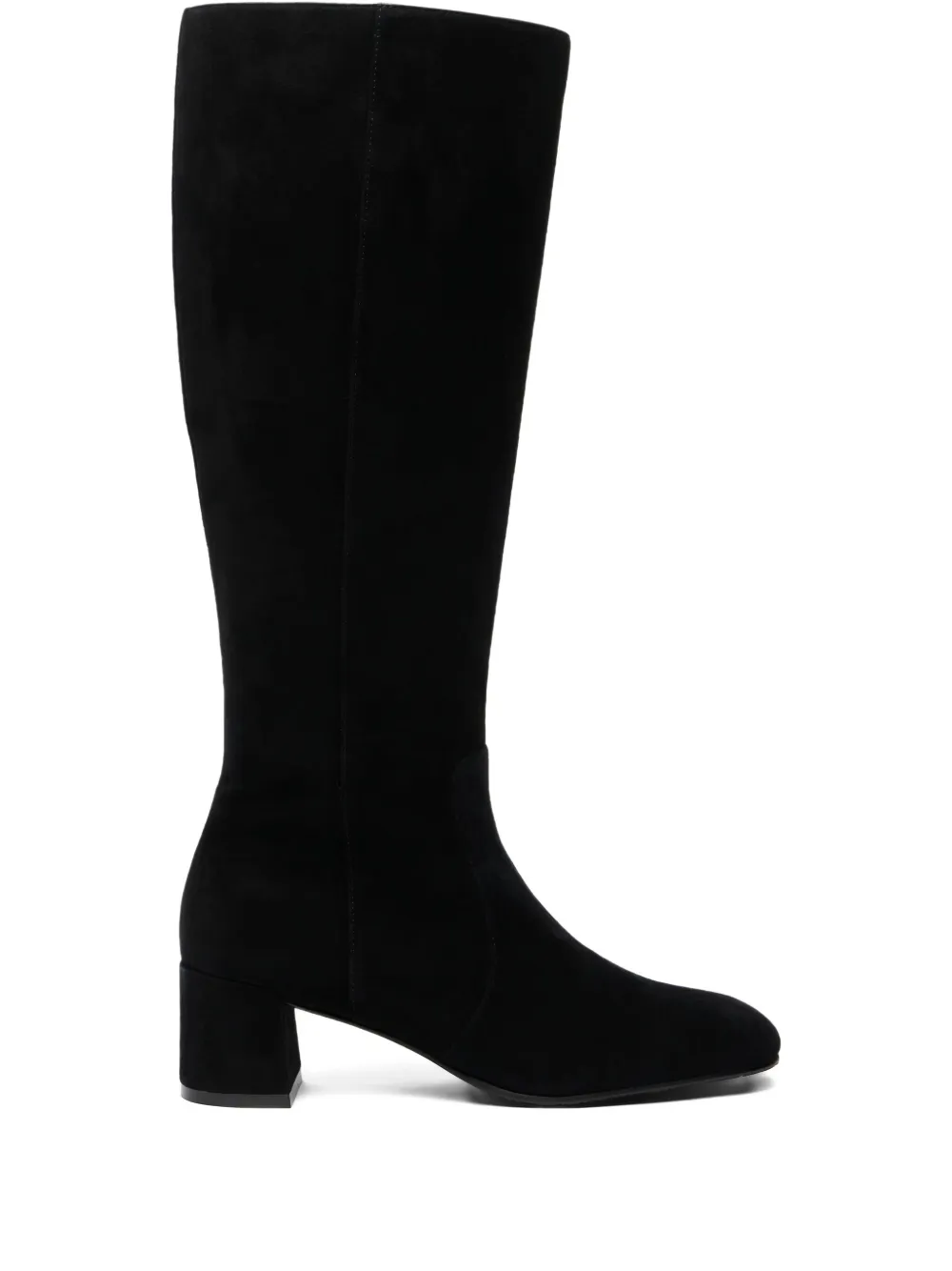 Сапоги Maeve до колена с каблуком 50 мм Stuart Weitzman, черный