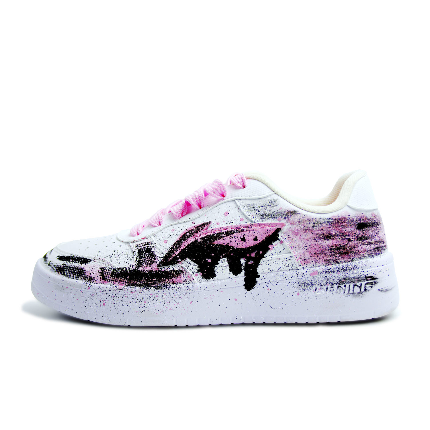 

Li Ning Floating Boat легкие и дышащие низкие кроссовки для скейтбординга Unisex Li-Ning, розовый черный