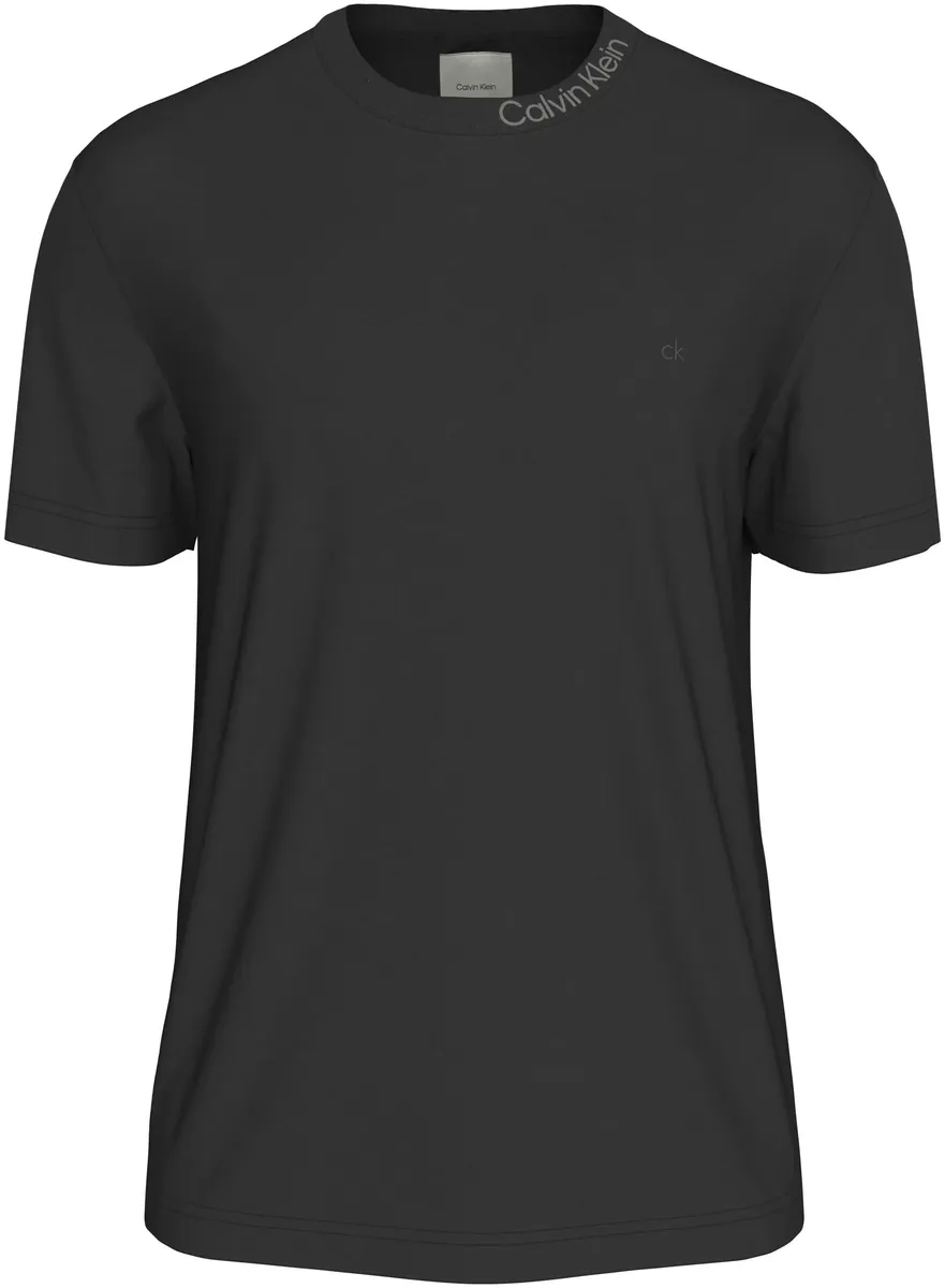 

Футболка Calvin Klein "NECK LOGO T-SHIRT" с тисненым логотипом, цвет Ck Black