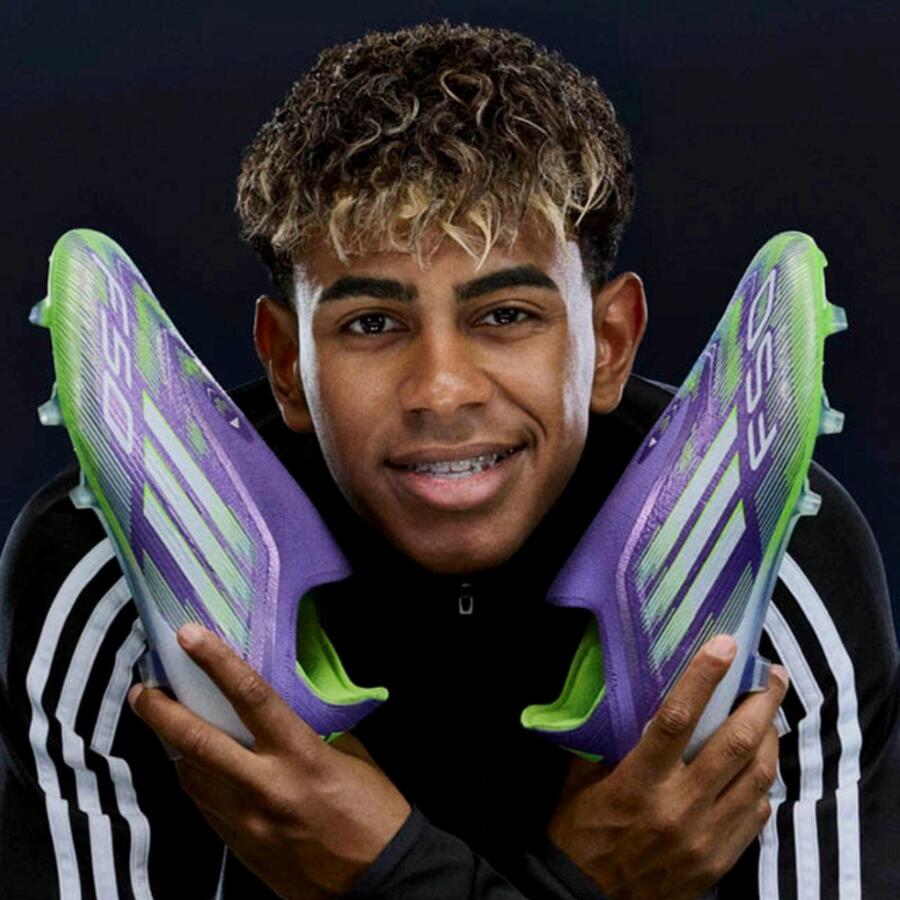ADIDAS Футбольные бутсы женские/мужские FG - F50 Pro фиолетово-желтые — фото 4