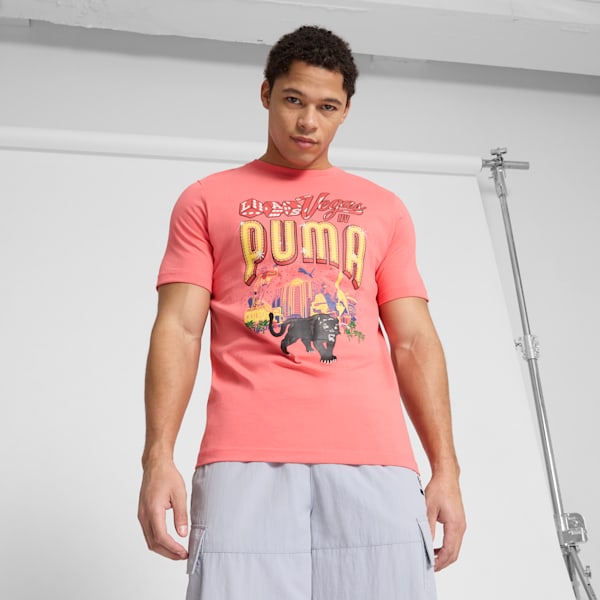 

Мужская графическая футболка Las Vegas Billboards Puma, красный