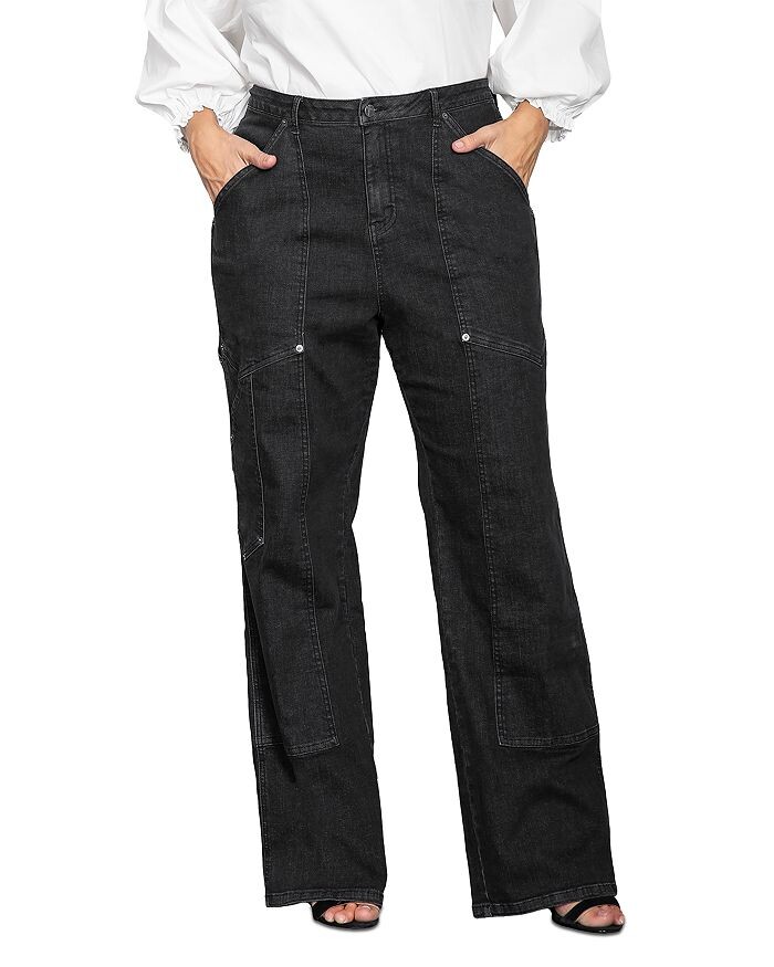 

Стандарты и практики Джинсы Plus Super High Workwear в цвете Rinse Black standards & practices, черный