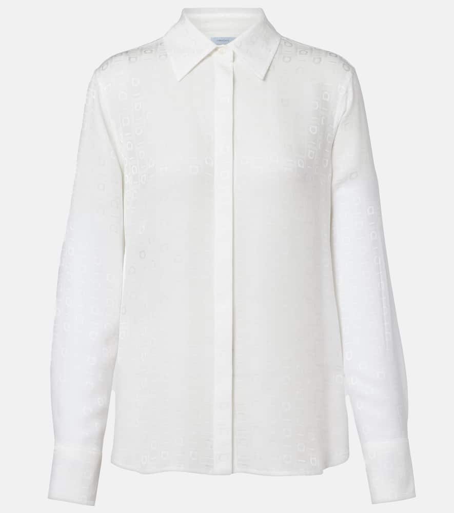 

Рубашка из шелкового крепа Gancini Ferragamo, Mascarpone