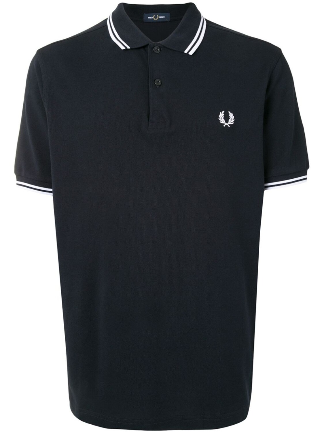 

Fred Perry рубашка поло с отделкой в полоску и логотипом, синий