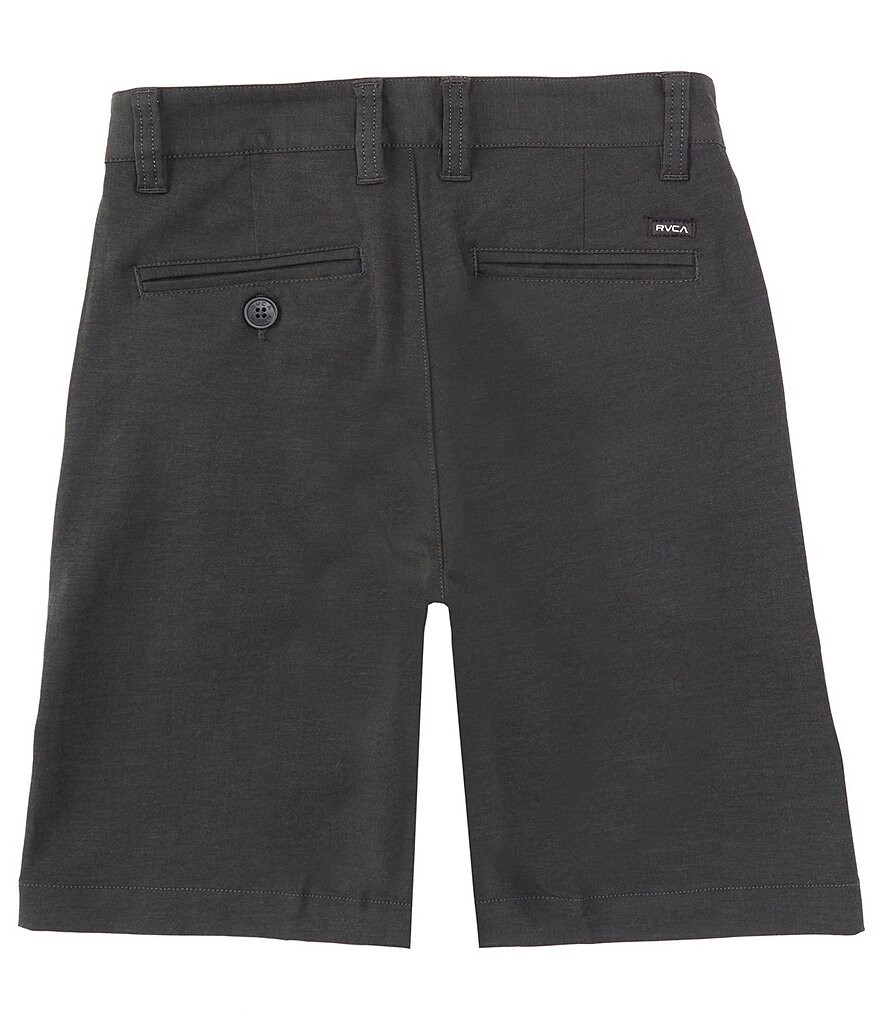 

RVCA Big Boys 8-20 снова в гибриде 19 Шорты с плоским передом по внутреннему шву, черный