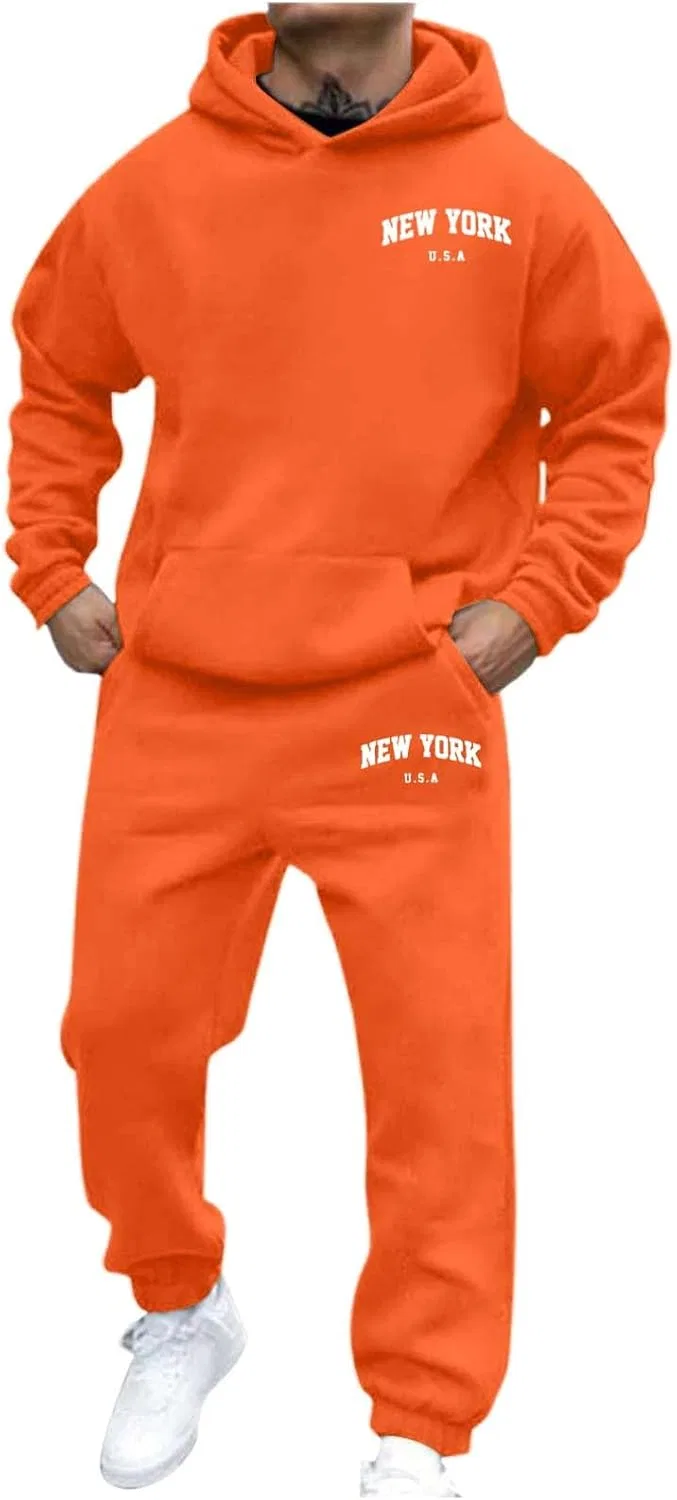 Спортивный костюм с принтом, Generic, New York-orange