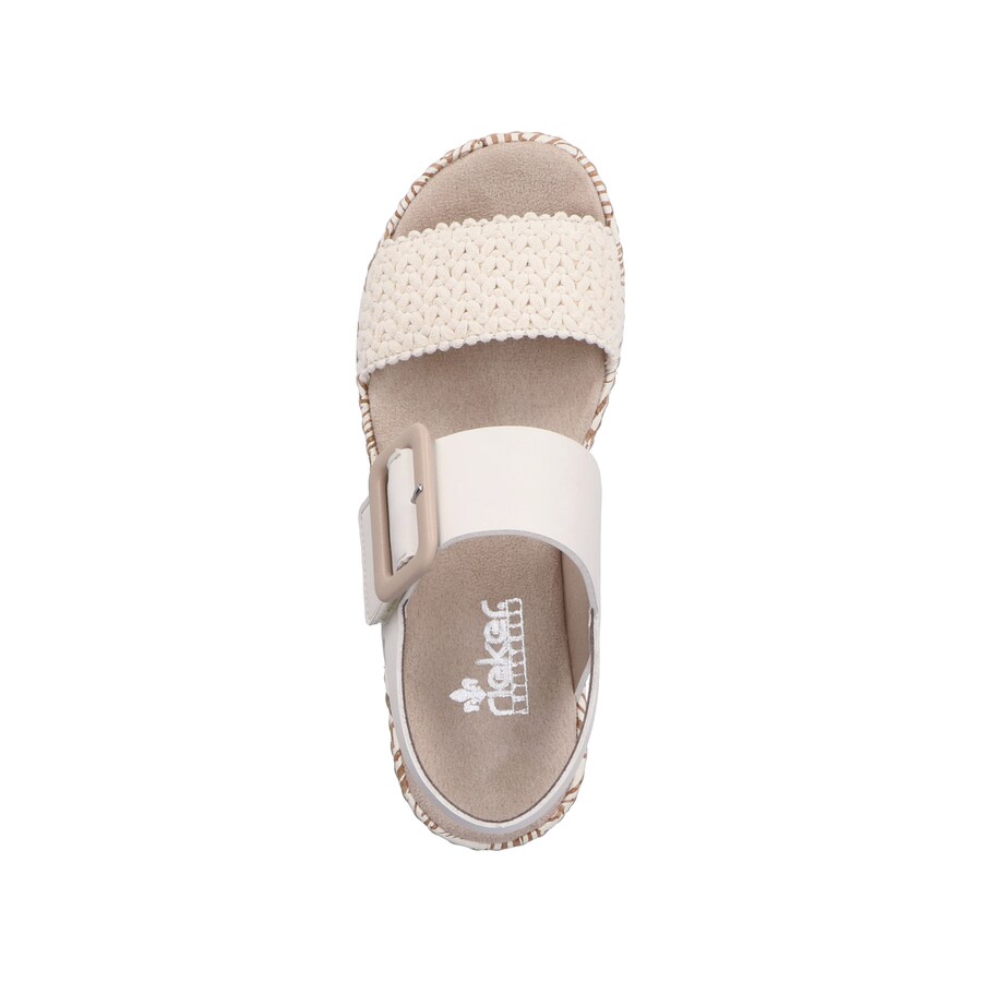 Босоножки на высоком каблуке Rieker Sandals V3950, светло-бежевый — фото 4