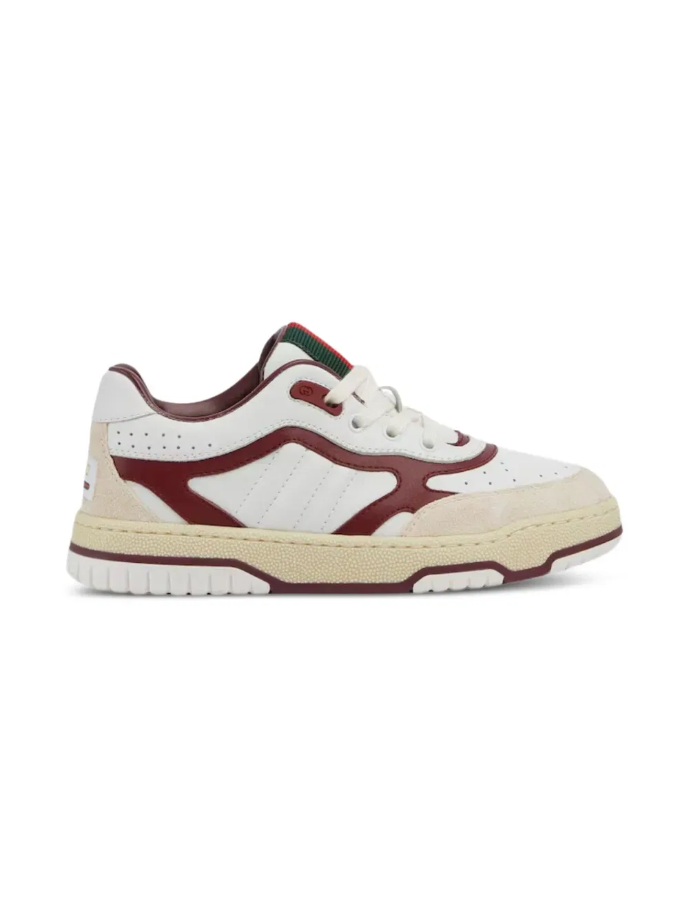 Кроссовки с панелями ReWebbed Gucci Kids, нейтральный