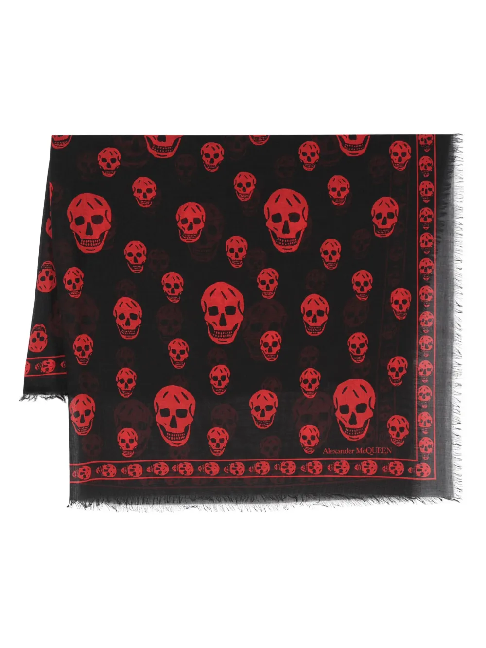 

Шарф Classic Skull Alexander McQueen, черный