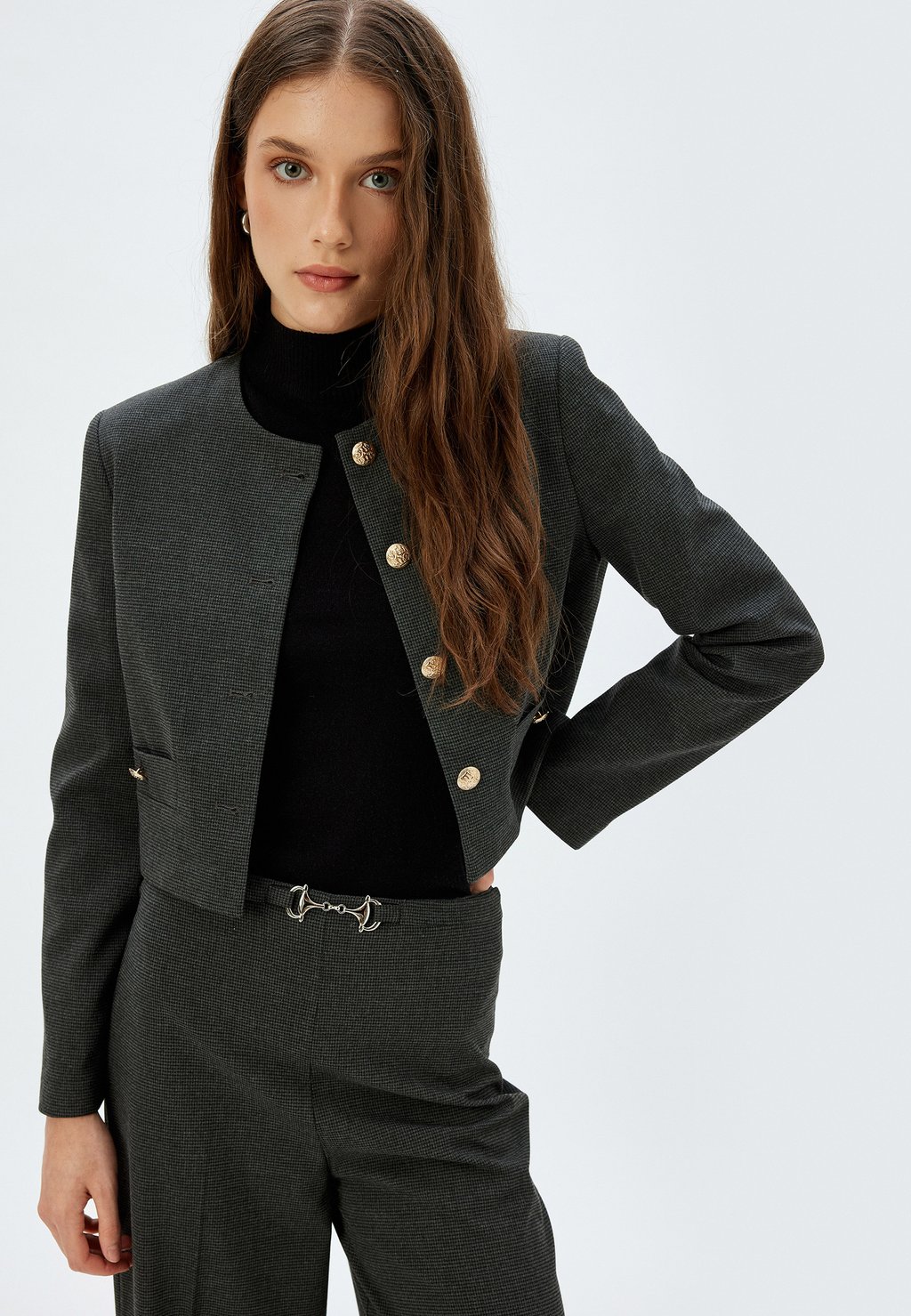 

Блейзер CROP Koton, серый