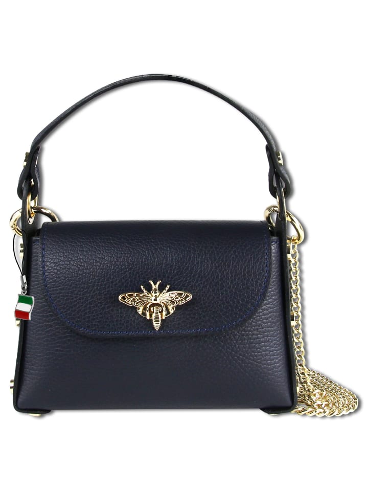 

Наплечная сумка Florence Umhängetasche Leder dunkelblau ca. 19cm