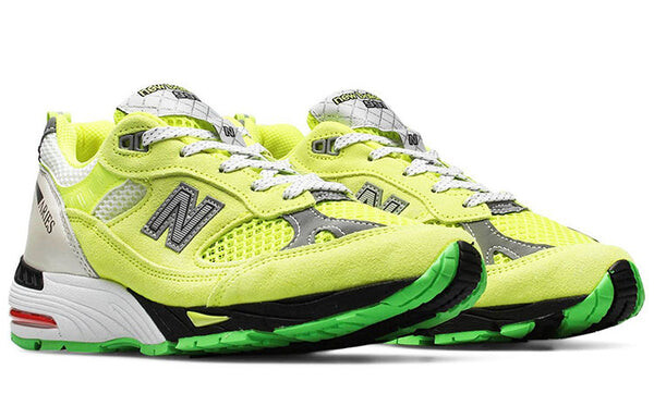 Кроссовки aries x 991 сделано в англии New Balance, желтый — фото 3