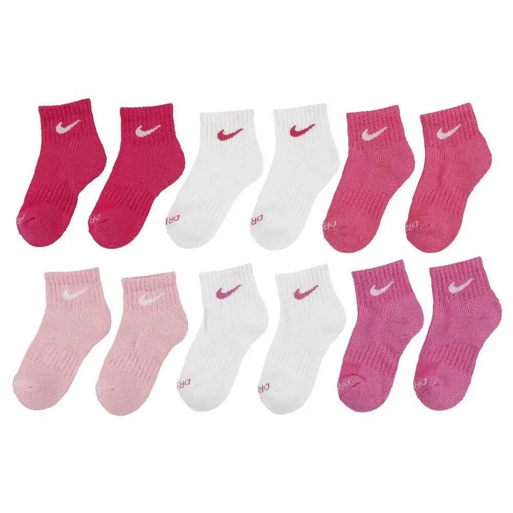 Носки спортивные Dri Fit Performance Basic Quarter 6 пар Nike, белый