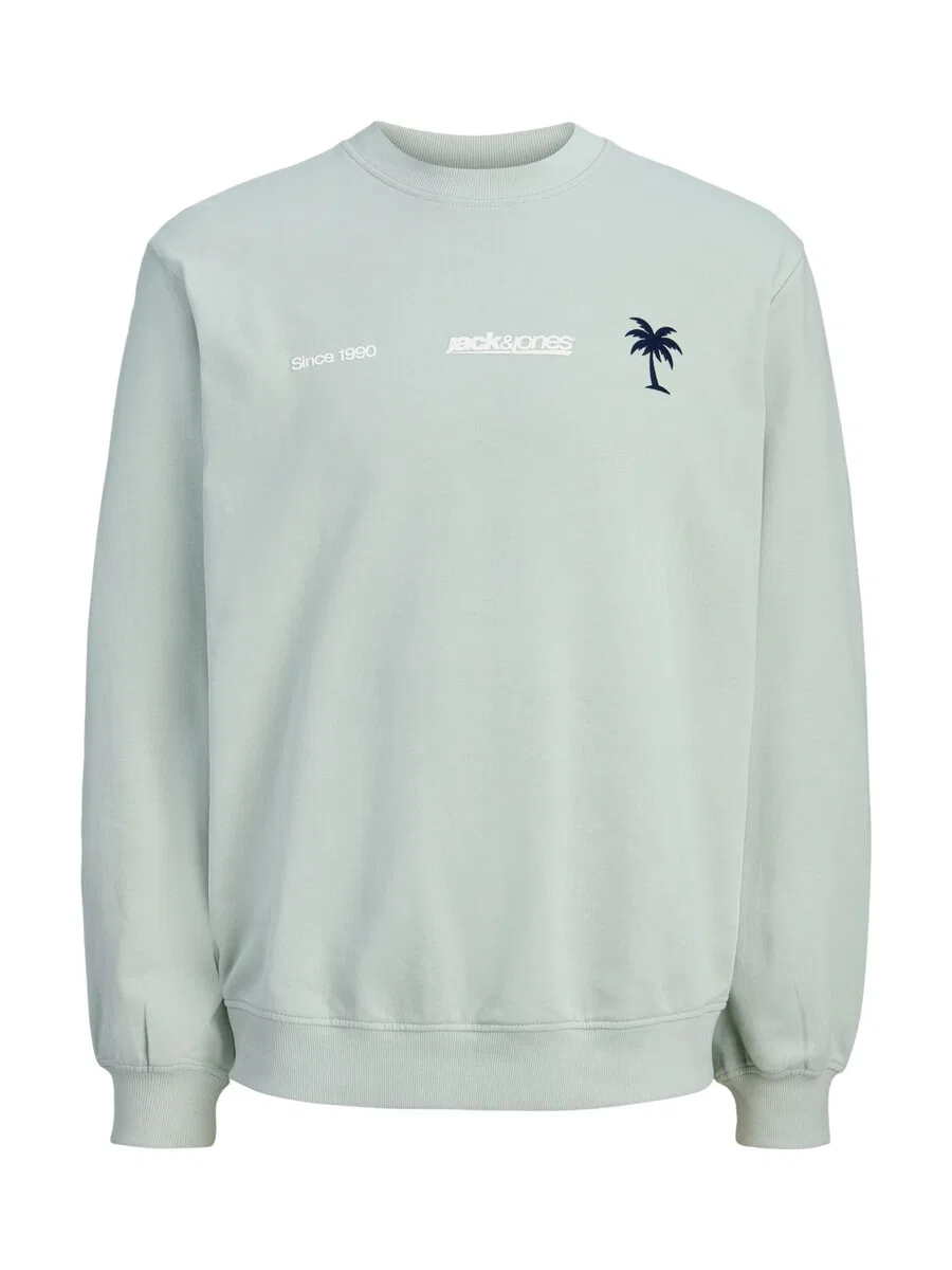 Детская толстовка 'JCO Club Summer' мятного цвета Jack & Jones Junior — фото 2