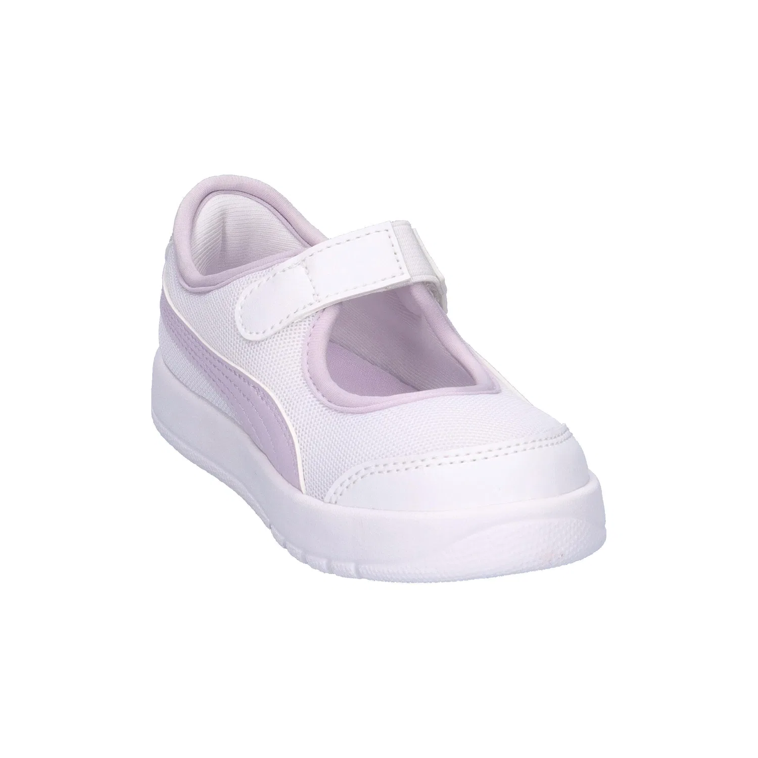 Детские кроссовки с текстильным верхом Courtflex v3 Lina V Inf Puma, Weiss — фото 2