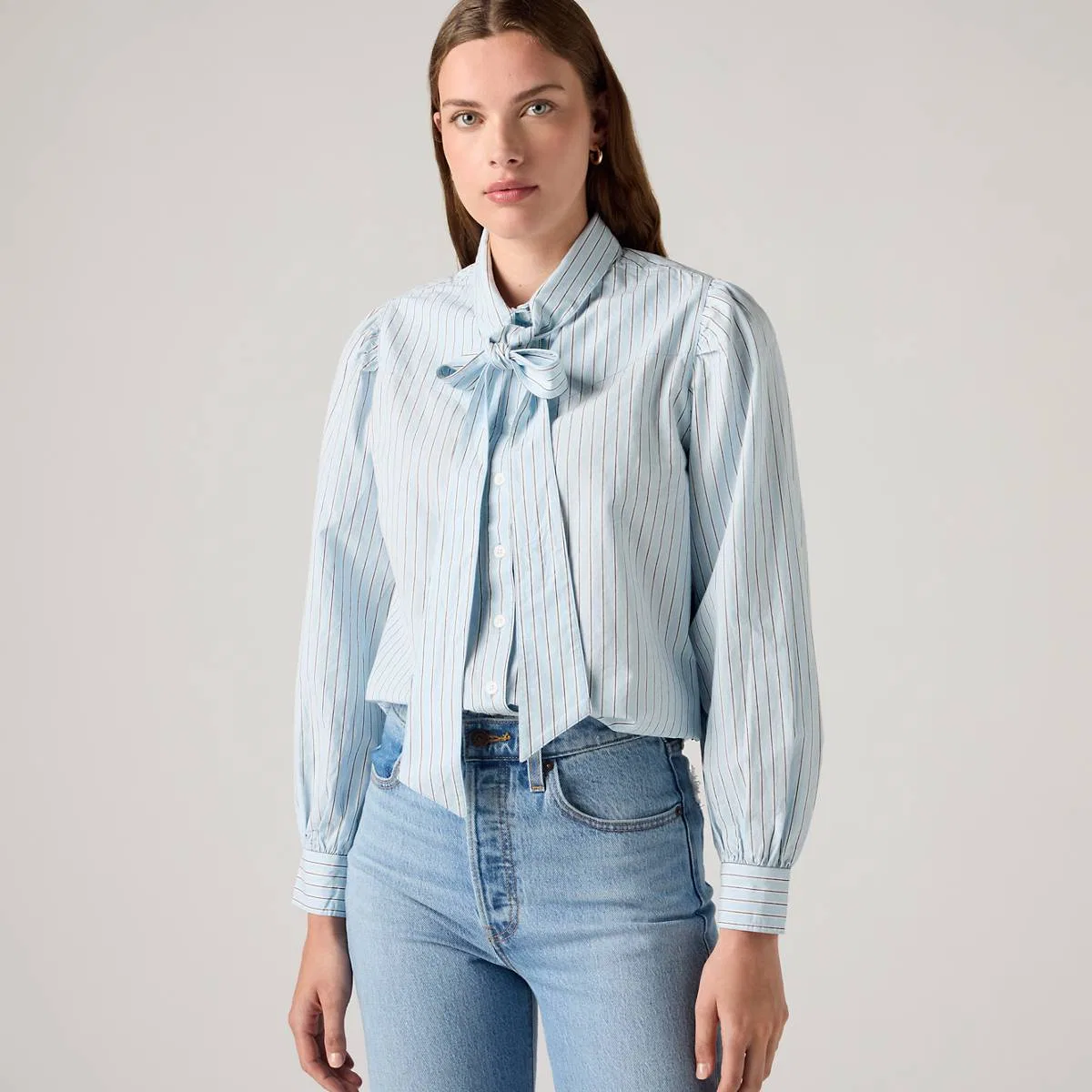 Рубашка в стиле вестерн Judice Levi's, Sherman Stripe Angel Falls - Blue