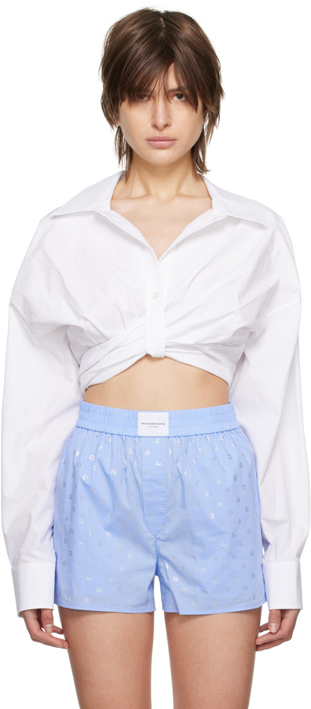 

Белая рубашка со сборками alexanderwang.t