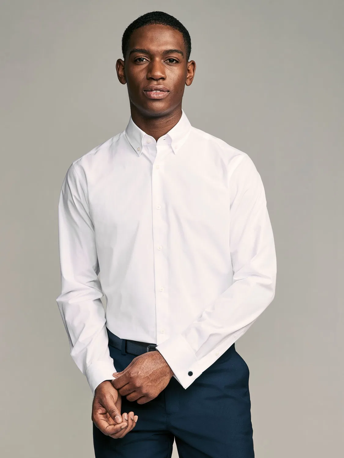 Рубашка с отложным воротником, slim fit, Easy Care Next, белый