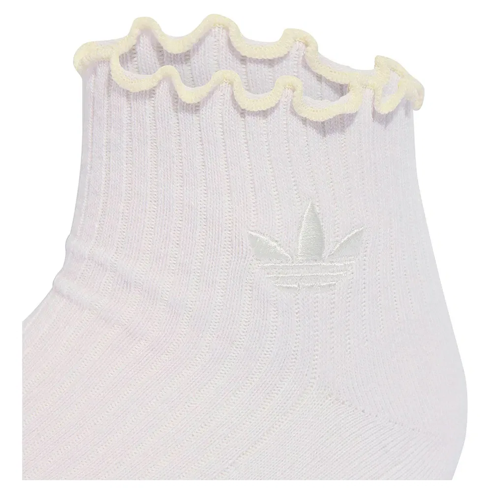 Женские носки с рюшами Ruffle Quarter Socks Adidas Originals, Pink — фото 4