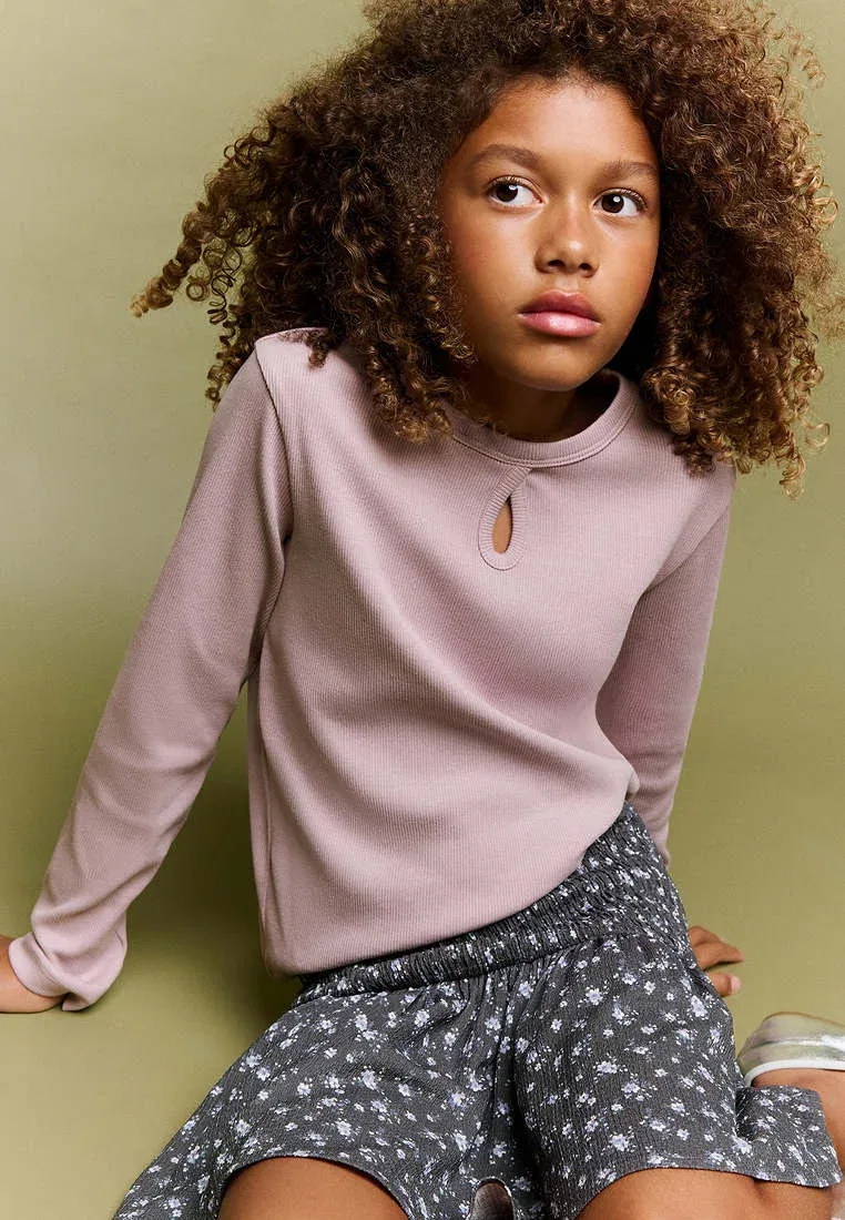 Детская юбка А-силуэта Mango Kids, Anthracite — фото 2