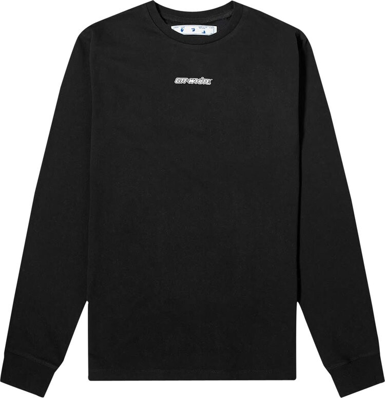 

Лонгслив Off-White Marker Long-Sleeve Tee 'Black/Blue', черный