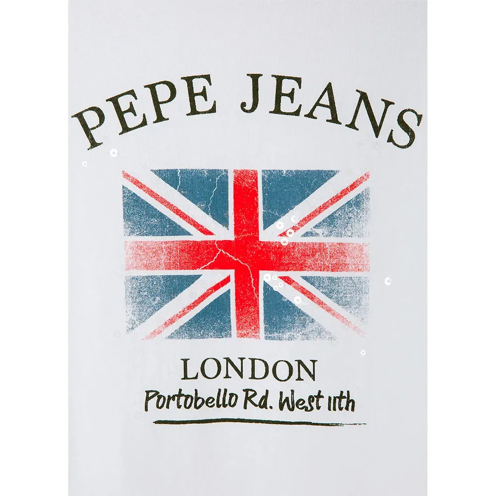 Футболка с коротким рукавом Flag Pepe Jeans, белый — фото 4