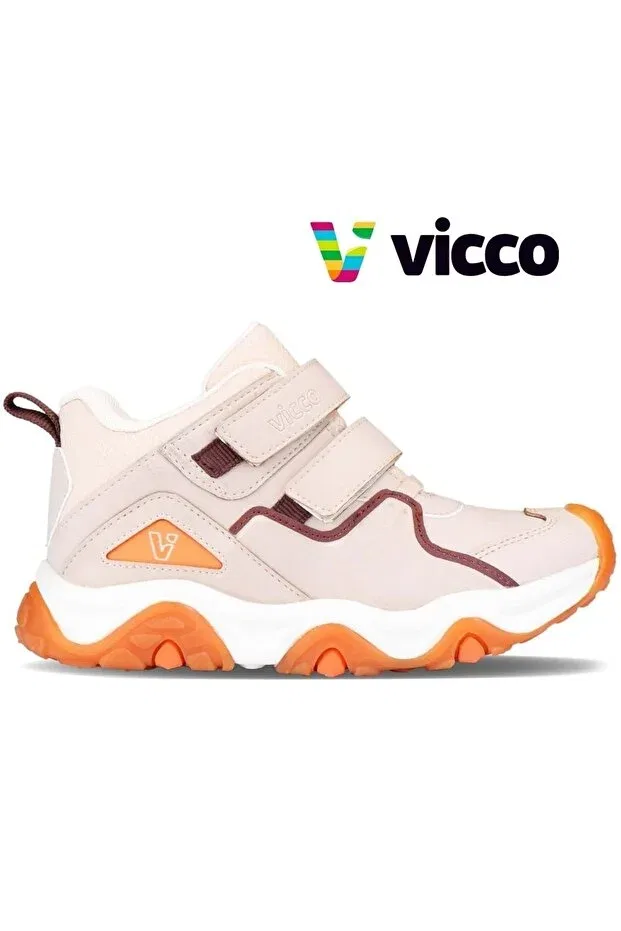 Детские ботинки для девочек на плоской подошве Vicco, Beige