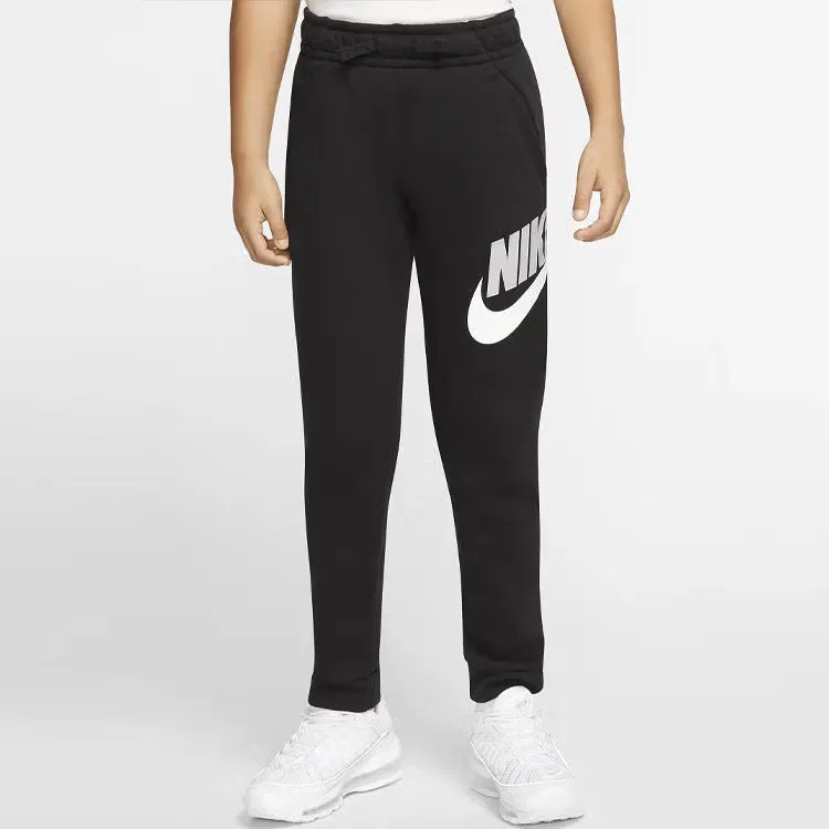 Спортивные штаны с принтом логотипа для мальчика Nike, черный — фото 3