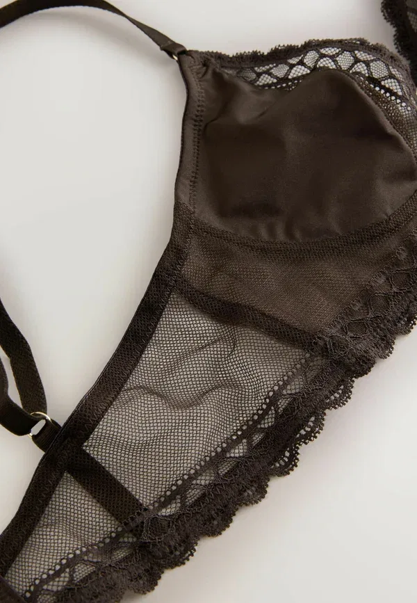 Бюстгальтер с косточками Underwired bra Next, chocolate brown, коричневый/шоколадный — фото 3