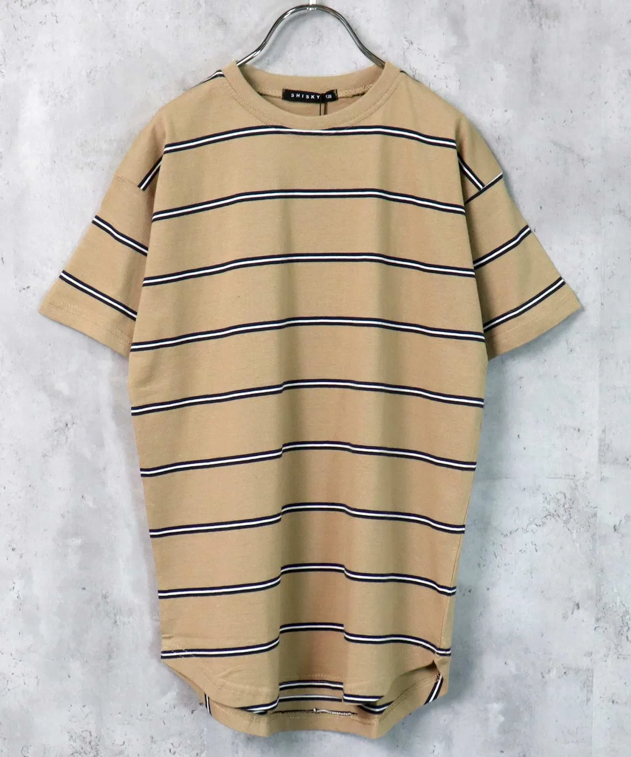 Детское платье-трапеция с принтом Big Silhouette Border SHISKY, Beige