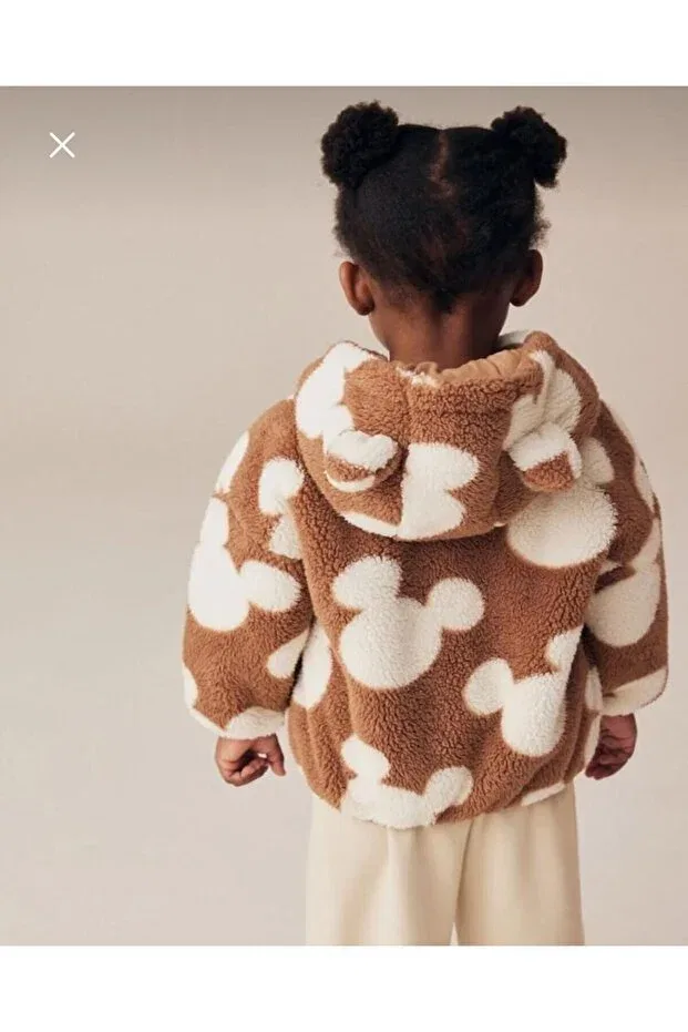 Детская куртка из флиса с принтом Next Baby, Brown — фото 4