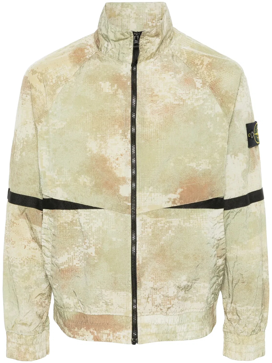 Жакет с абстрактным принтом и значком Stone Island, нейтральные