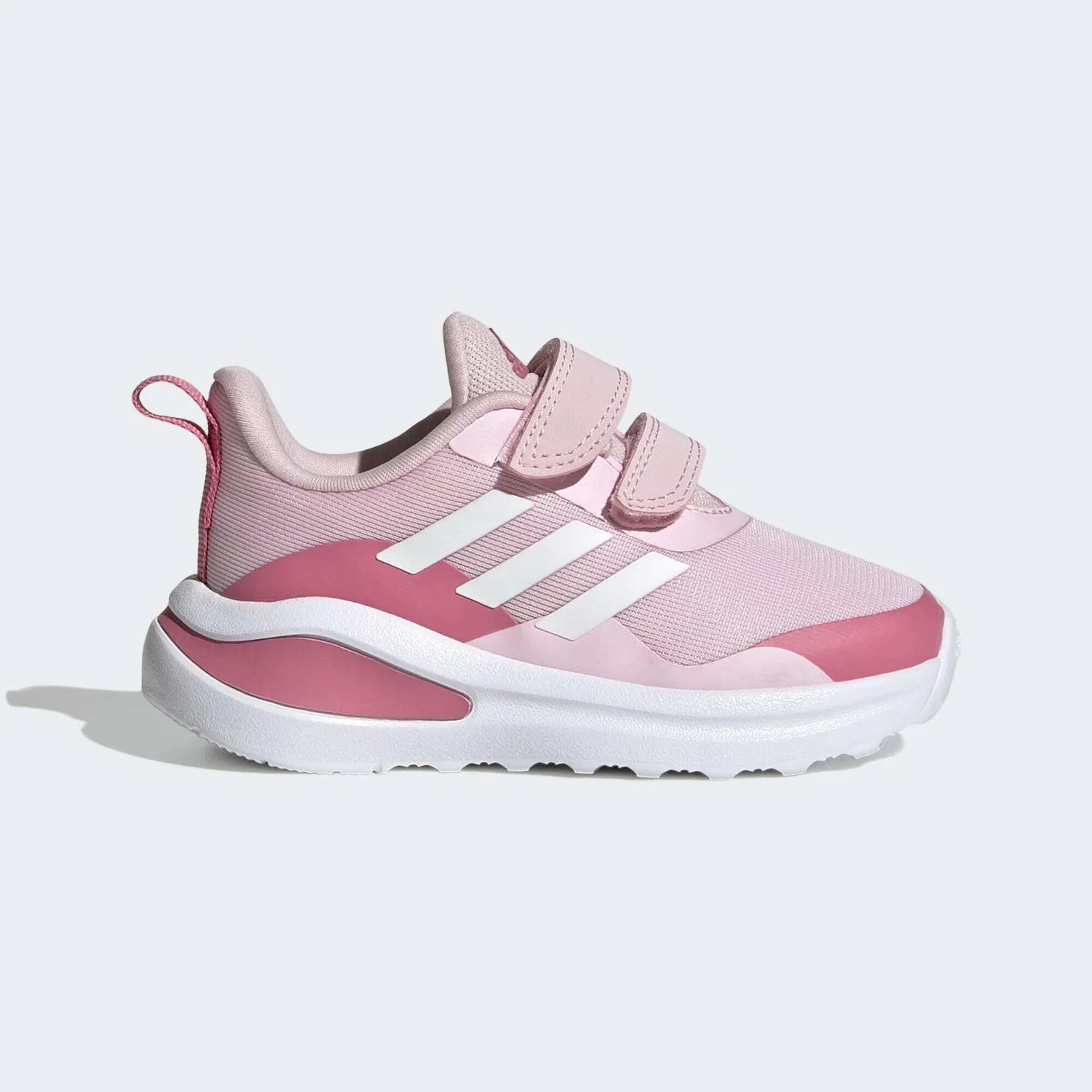 Детские кроссовки с двумя липучками FortaRun Double Strap Adidas, Rosa Weiss Bonbonrosa — фото 2