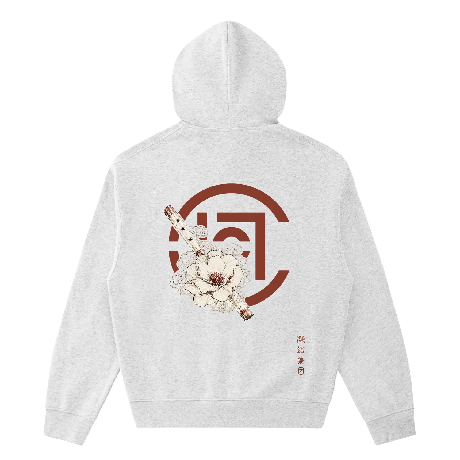 Детский худи с капюшоном утепленный прямого кроя CLOT, Heather Gray