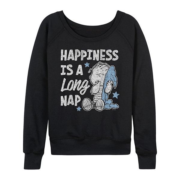 

Женская футболка с длинным рукавом peanuts happiness is a long nap french terry Licensed Character, Black, Черный, Женская футболка с длинным рукавом peanuts happiness is a long nap french terry Licensed Character, Black