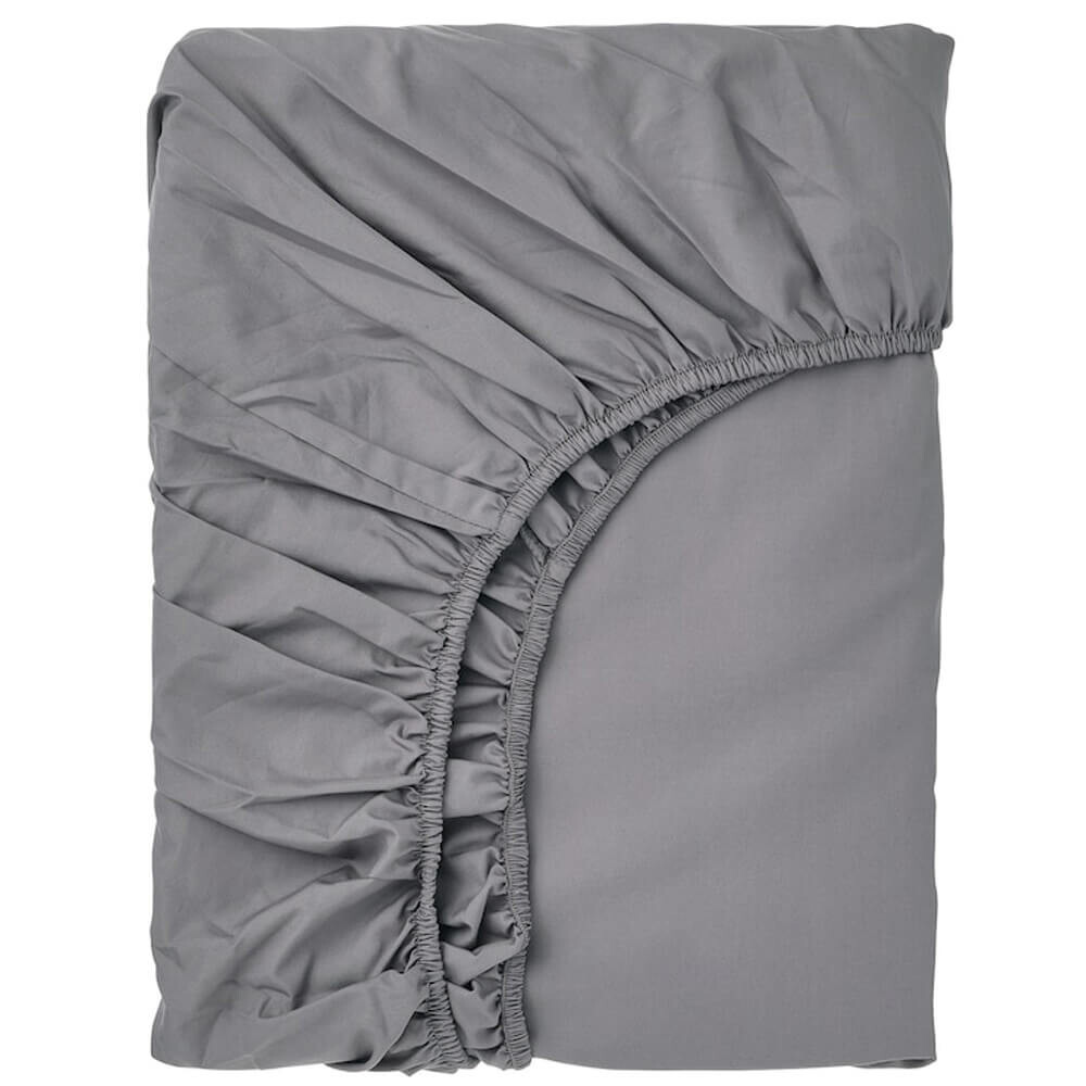

Простыня на резинке Ikea Ronnveckmal 90x200 см, серый