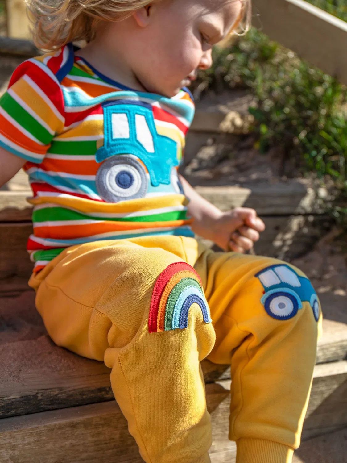 Джоггеры детские Character Frugi, желтый