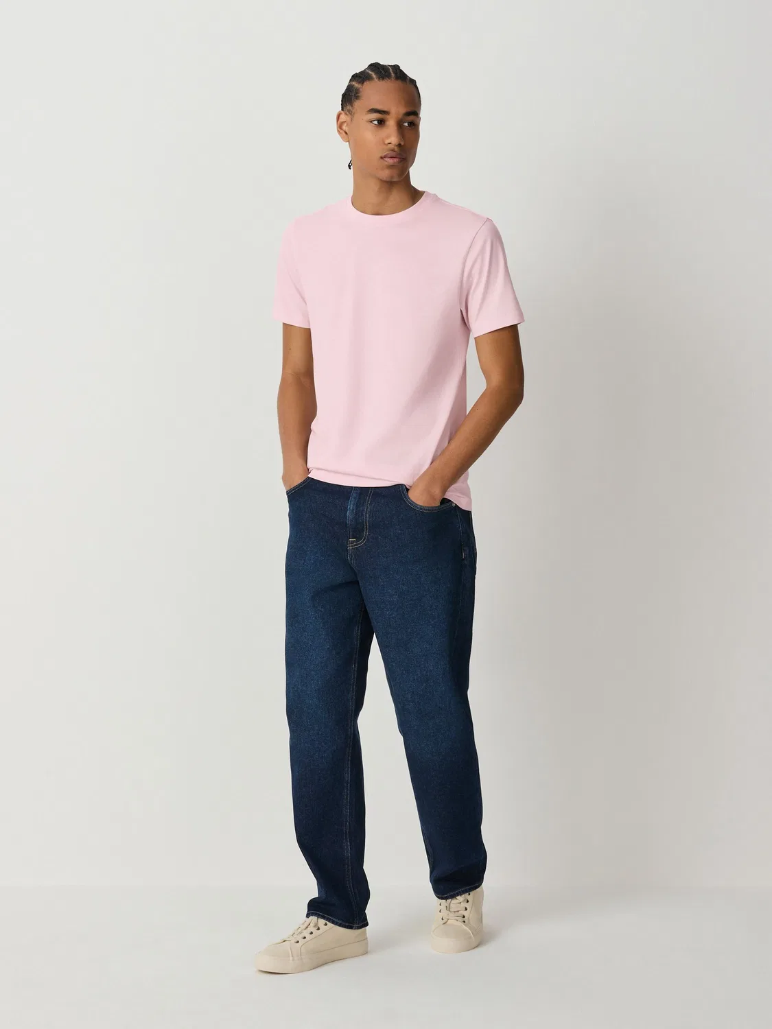 Футболка Slim Fit Essential Next, светло-розовый — фото 2