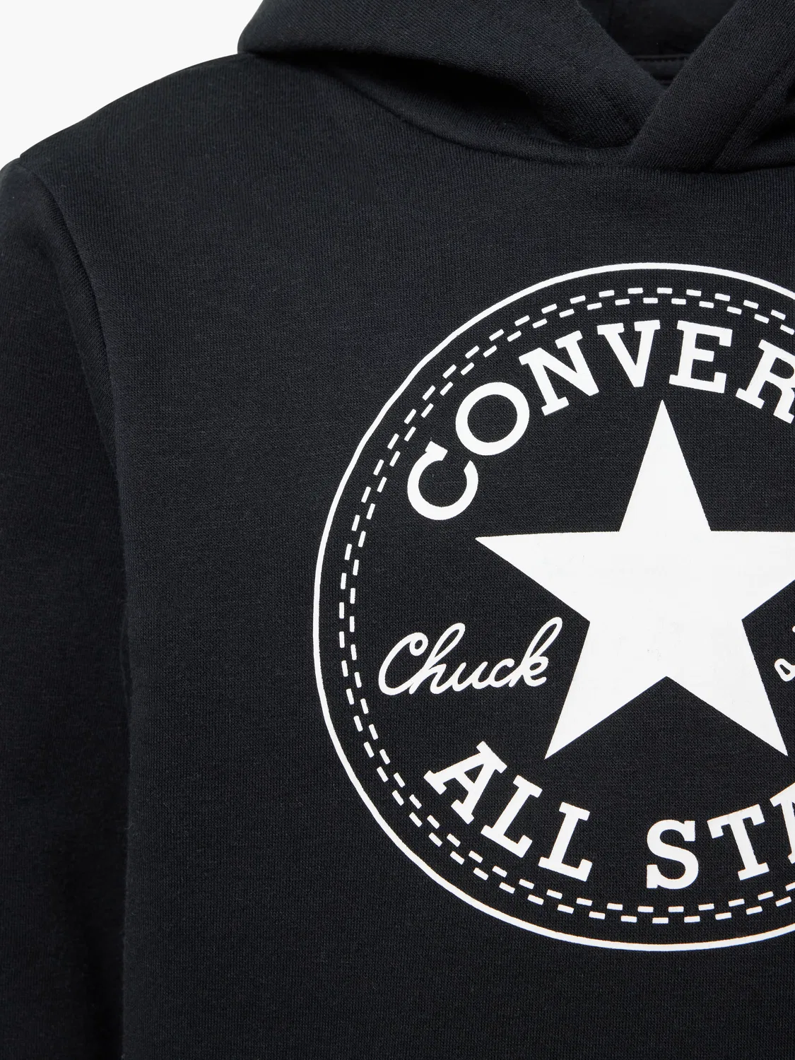 Детское худи унисекс с капюшоном Converse, черный — фото 4
