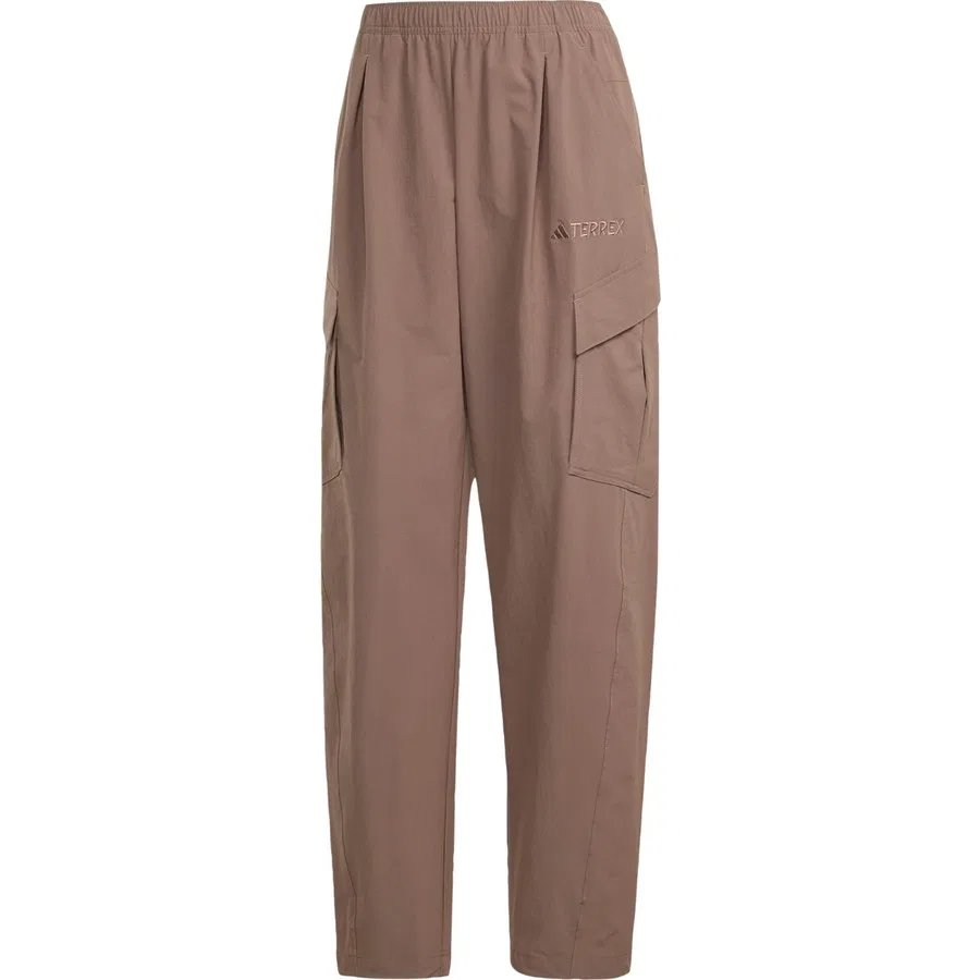 Штаны карго из легкой ткани с принтом, модель Terrex Xploric Cargo Pants, adidas, Коричневый — фото 3