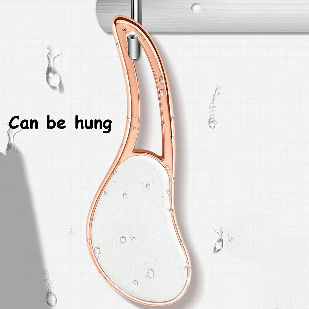 Щетка для тела из нано-ультрабелого стекла, с эргономичной ручкой, Rose Gold Generic — фото 2