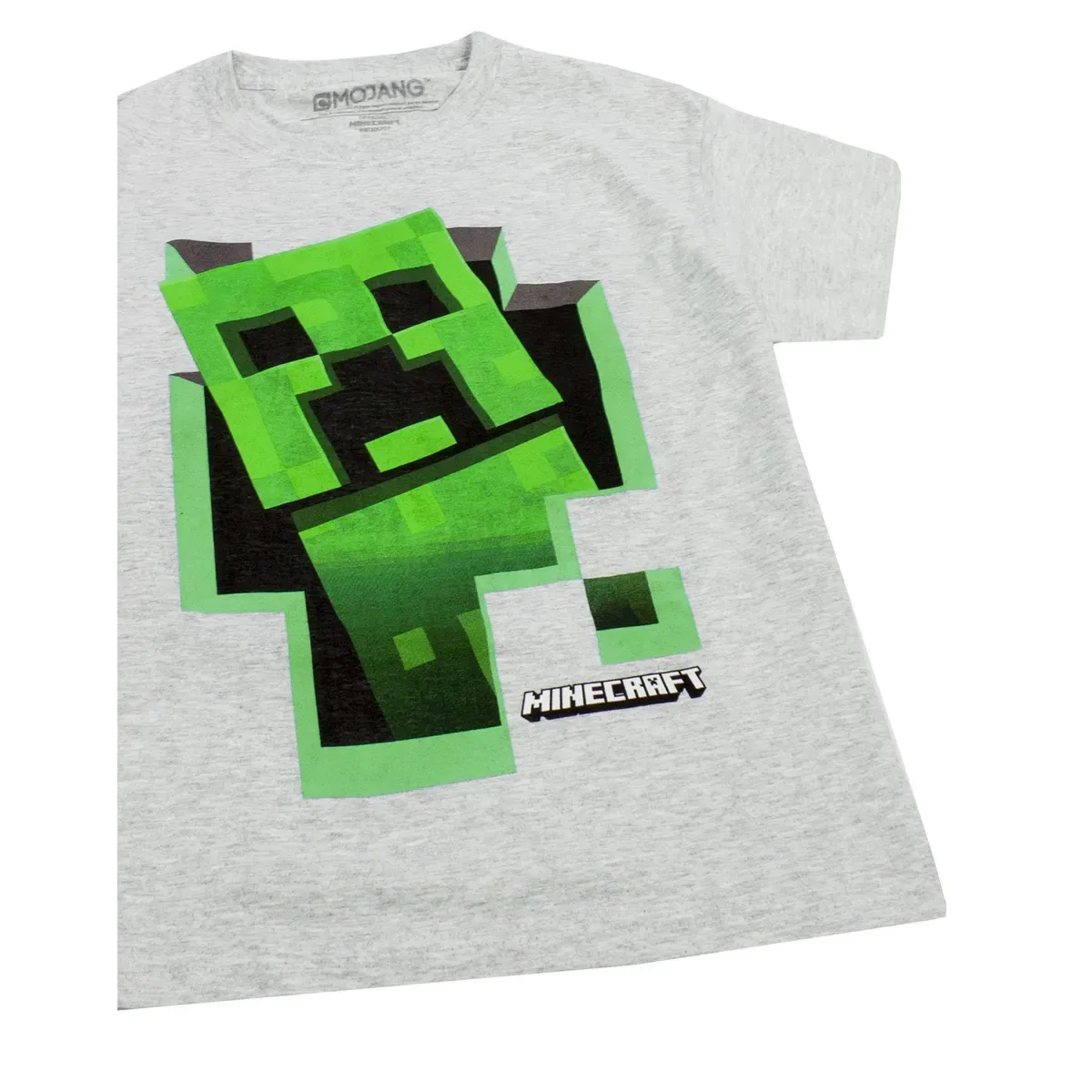 Детская футболка для мальчиков с принтом Large Creeper Minecraft, Black — фото 3