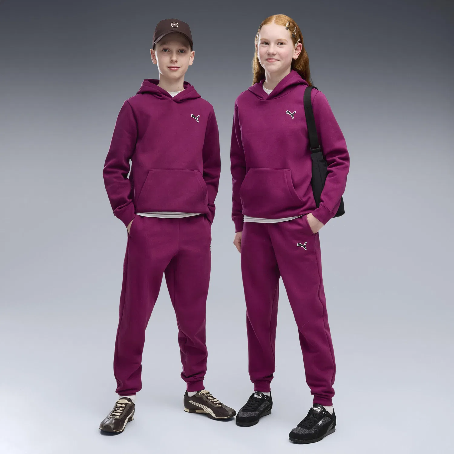 Детские спортивные штаны из флиса с моделью Essentials Elevated, Puma, Fuchsienrosa — фото 2